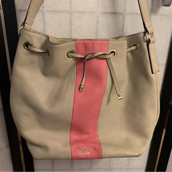 Kate Spade Bennett Seren Bucket Bag Drawstring Purse - Picture 9 of 11